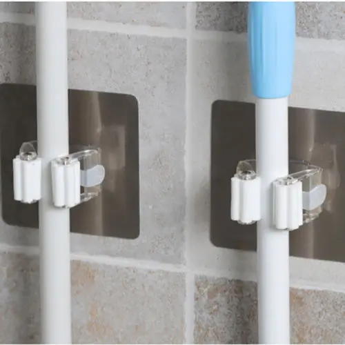 Useful Adhesive Mop and Broom Gripper Hooks Organizer Storage holder Clip Screw Free
Useful Adhesive Mop and Broom Gripper Hooks Organizer Storage holder Clip Screw Free