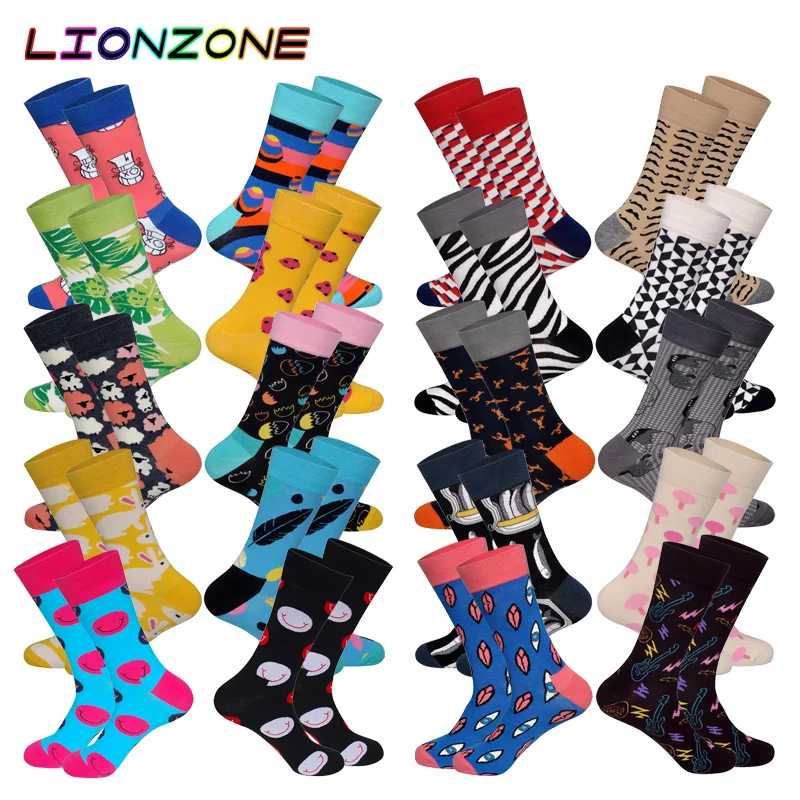 LIONZONE 2Pairs/Lot 2018 Newly Dress Funny Socks Men Streetwear Wedding Gift Novelty Cotton Long Crew Socks Happy
LIONZONE 2Pairs/Lot 2018 Newly Dress Funny Socks Men Streetwear Wedding Gift Novelty Cotton Long Crew Socks Happy