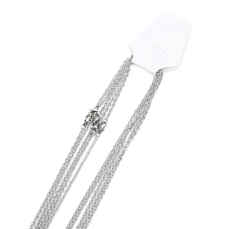 5pcs Stainless Steel Necklaces Link Chains With Lobster Clasps 2mm 3mm Metal Link Chains Necklace Lot For Jewelry Accessories
5pcs Stainless Steel Necklaces Link Chains With Lobster Clasps 2mm 3mm Metal Link Chains Necklace Lot For Jewelry Accessories