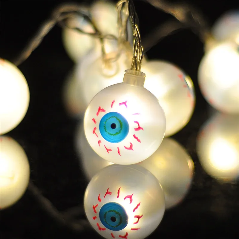 10 LED Ghost Eyes Ball Battery Powered String Lights Halloween Christmas and Party Supplies Home Decorations
10 LED Ghost Eyes Ball Battery Powered String Lights Halloween Christmas and Party Supplies Home Decorations