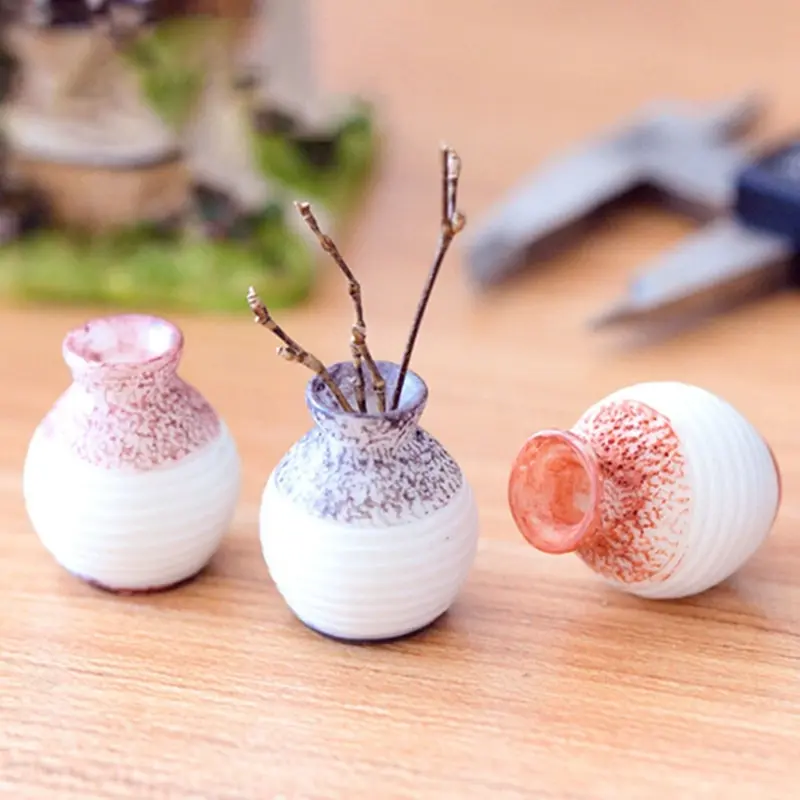 DIY 1Pcs Cute Mini Flower Vase Miniatures Home Decor Accessories Terrarium Figurines Resin Craft Fairy Garden Bonsai Dollhouse
DIY 1Pcs Cute Mini Flower Vase Miniatures Home Decor Accessories Terrarium Figurines Resin Craft Fairy Garden Bonsai Dollhouse