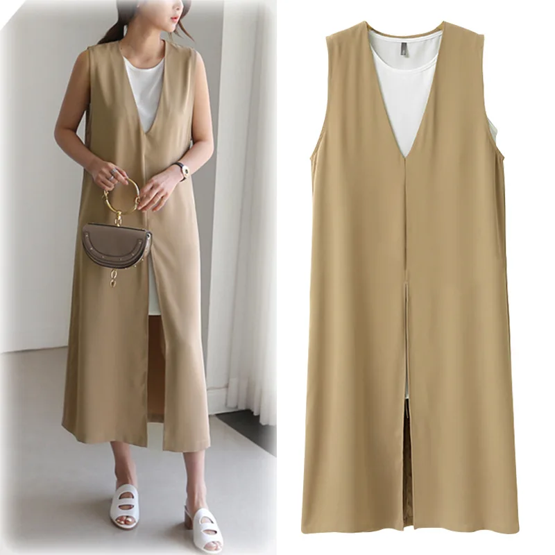 L-4XL Plus Size Casual Women Suits 2019 Summer Fashion Coats Vests Sleeveless Dress Two Piece Sets Female Clothing Big Size
L-4XL Plus Size Casual Women Suits 2019 Summer Fashion Coats Vests Sleeveless Dress Two Piece Sets Female Clothing Big Size