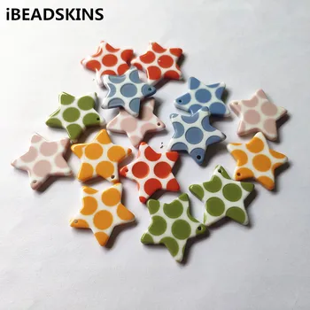 New arrival! 27x26mm 100pcs Resin Polka dot Star-shape charm for Earring accessories,Earring parts,Jewelry necklace Findings
New arrival! 27x26mm 100pcs Resin Polka dot Star-shape charm for Earring accessories,Earring parts,Jewelry necklace Findings