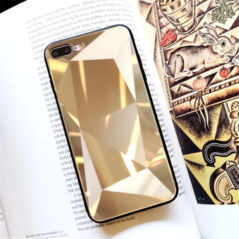 Phone Cover for iphone 8 Case Fashion Diamond Tempered Glass Mirror Cases For iphone 6 6s 7 iphone X 10 Mobile Phone Bags Funda
Phone Cover for iphone 8 Case Fashion Diamond Tempered Glass Mirror Cases For iphone 6 6s 7 iphone X 10 Mobile Phone Bags Funda