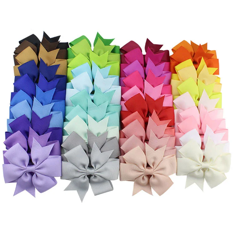 40 Colors Solid Grosgrain Ribbon Bows Clips Hairpin Girl's hair bows Boutique Hair Clip Headware Kids Hair Accessories
40 Colors Solid Grosgrain Ribbon Bows Clips Hairpin Girl's hair bows Boutique Hair Clip Headware Kids Hair Accessories
