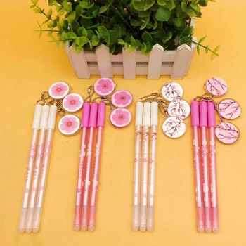 4 Pcs/set Kawaii Pink Cherry Sakura Bookmark Pendant Erasable Gel Pens 0.5mm Black Blue Ink Signature Pen Stationery Gift
4 Pcs/set Kawaii Pink Cherry Sakura Bookmark Pendant Erasable Gel Pens 0.5mm Black Blue Ink Signature Pen Stationery Gift