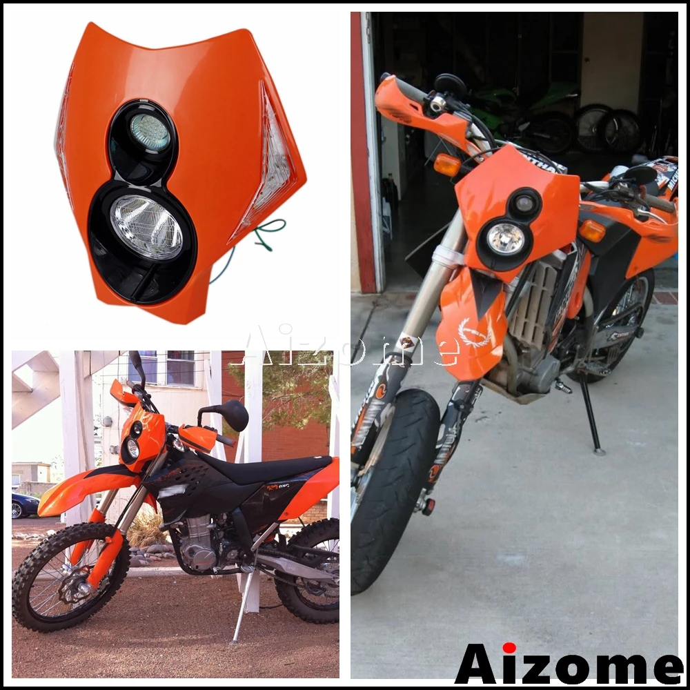 Motorcycle LED Headlight Fairing For KTM EXC SX SXF XCW XC MX Enduro Orange Lighthouse w/ Turn Signals Headlamp
Motorcycle LED Headlight Fairing For KTM EXC SX SXF XCW XC MX Enduro Orange Lighthouse w/ Turn Signals Headlamp