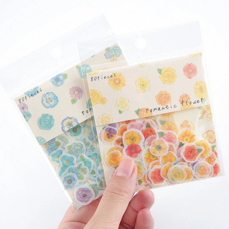 80pcs/lot Cute Romantic Flowers Gilding Paper Sticker Decoration Scrapbooking Diy Ablum Diary Label Stickers
80pcs/lot Cute Romantic Flowers Gilding Paper Sticker Decoration Scrapbooking Diy Ablum Diary Label Stickers