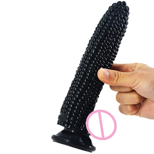 Artificial Corn Plant Solid Dildo Sex Toys For Man Insert Anal Plug Corn Surface Big Dildo Penis Suction Cup Erotic Shop
