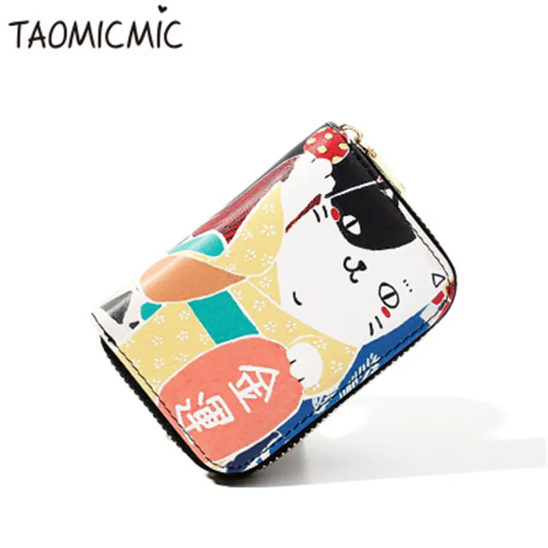 TAOMICMIC Creative Pattern Women's Zipper Business Card Holder Multi-Card Bank Card Set Accordion PU Card Pack Carteira Feminina
TAOMICMIC Creative Pattern Women's Zipper Business Card Holder Multi-Card Bank Card Set Accordion PU Card Pack Carteira Feminina