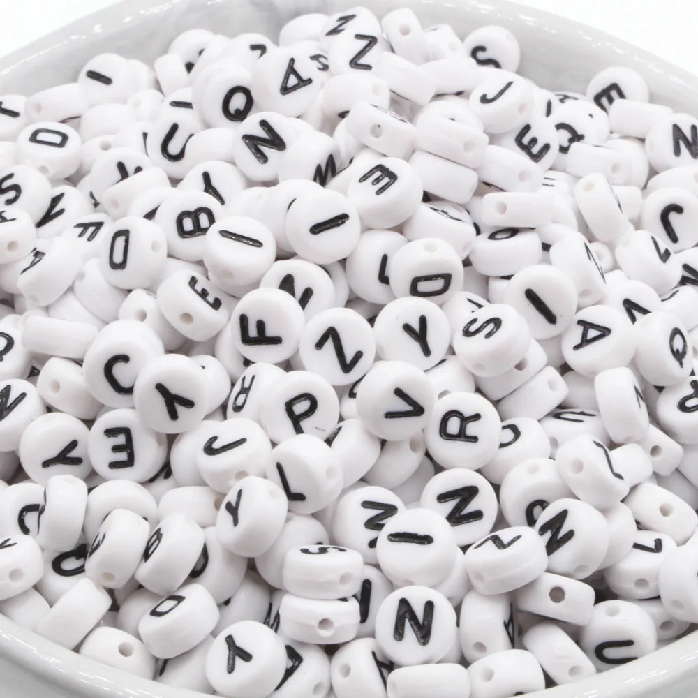 300PCS Round Mix Color Acrylic Letter Beads for Jewelry Making Kid Diy Material Loose Spacer 4*7mm
300PCS Round Mix Color Acrylic Letter Beads for Jewelry Making Kid Diy Material Loose Spacer 4*7mm
