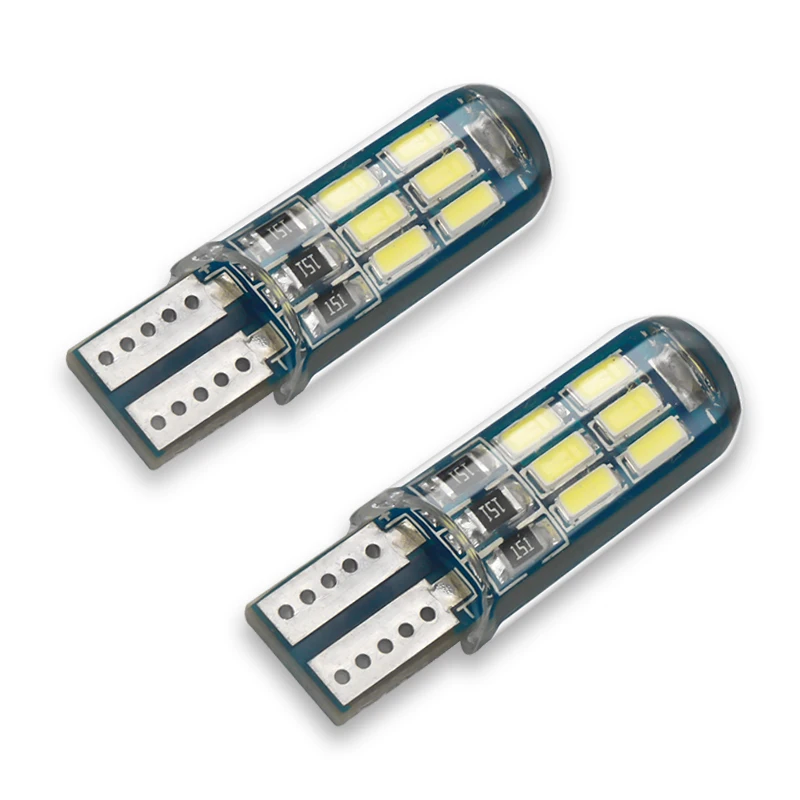 10PCS T10 W5W LED Canbus Silicone Auto Light 3014 15 SMD 12V Turn Signal Light Car License plate light Reading light Fog light
10PCS T10 W5W LED Canbus Silicone Auto Light 3014 15 SMD 12V Turn Signal Light Car License plate light Reading light Fog light