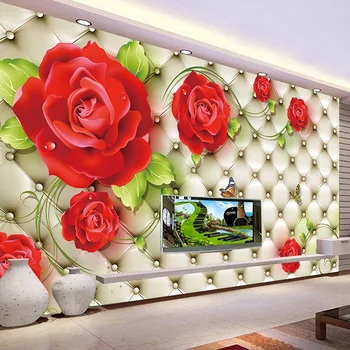 Custom Classic Photo Wallpaper 3D Embossed Soft Pack Red Rose Beautiful Flower Mural Living Room Wedding House Home Decor Fresco
Custom Classic Photo Wallpaper 3D Embossed Soft Pack Red Rose Beautiful Flower Mural Living Room Wedding House Home Decor Fresco