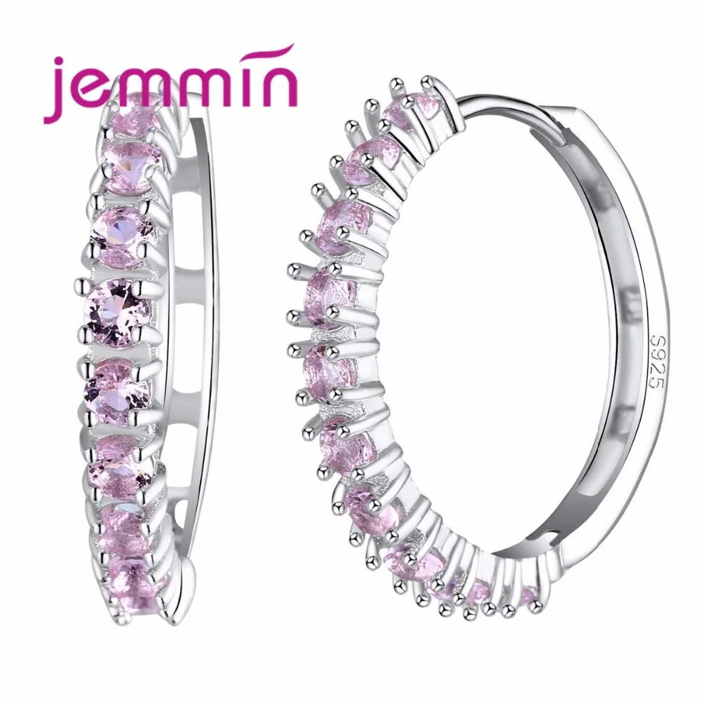 Top Selling 925 Sterling Silver Luxury Hoop Earring Inlay Pink Crystal Fashion Brilliant Ladies Wedding Earrings
Top Selling 925 Sterling Silver Luxury Hoop Earring Inlay Pink Crystal Fashion Brilliant Ladies Wedding Earrings
