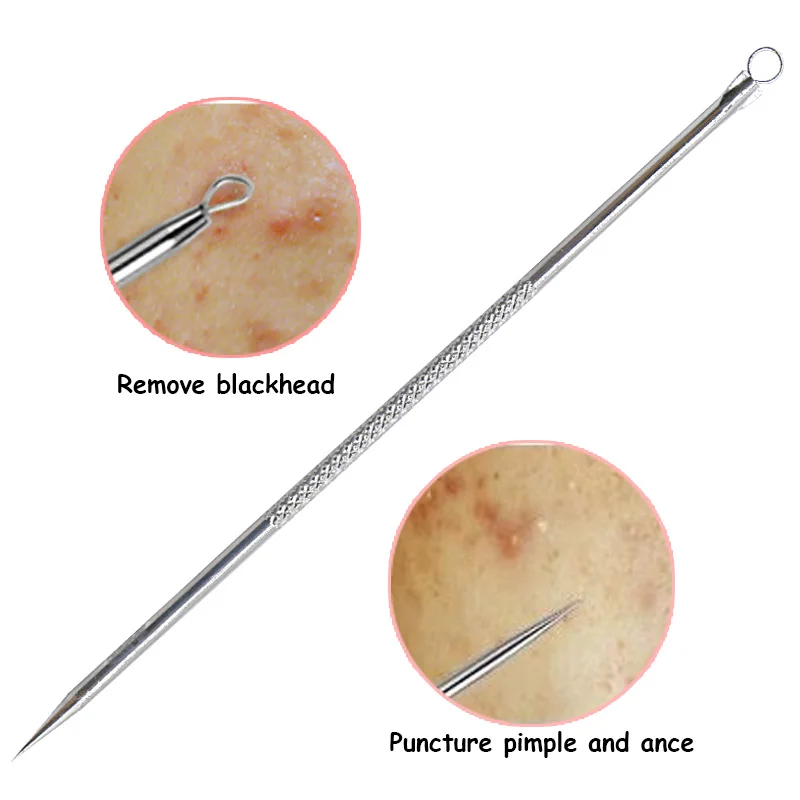 1PCS Stainless Steel Blackhead Blemish Pimples Comedone Acne Needle Tools Extractor Spot Black Head Remover Tools Face Care
1PCS Stainless Steel Blackhead Blemish Pimples Comedone Acne Needle Tools Extractor Spot Black Head Remover Tools Face Care