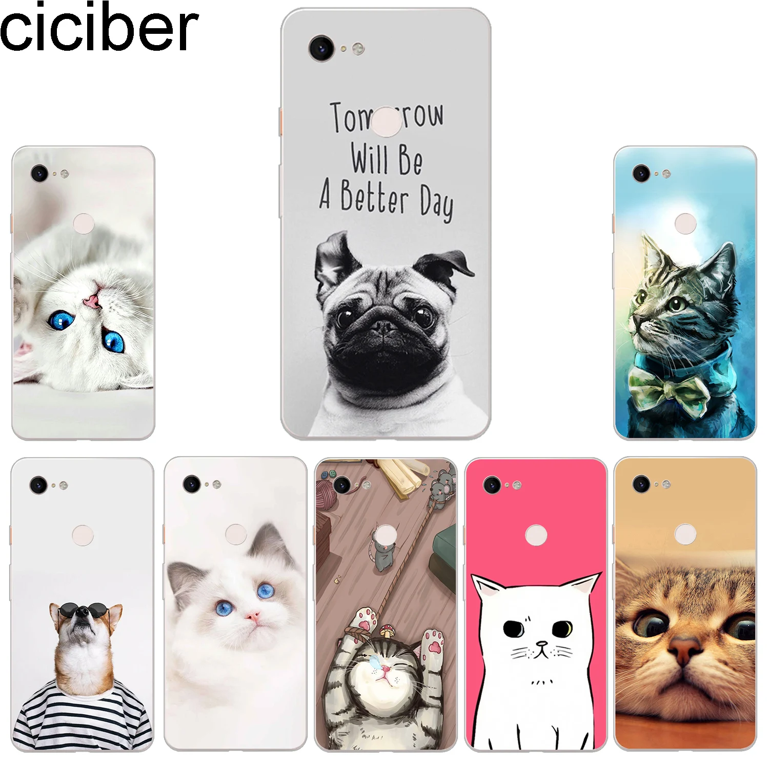 ciciber New Fashion Phone Cases For Google Pixel 3 2 XL Case Soft TPU Back Cover for Pixel 3XL 2XL Animal Funda Capa Coque
ciciber New Fashion Phone Cases For Google Pixel 3 2 XL Case Soft TPU Back Cover for Pixel 3XL 2XL Animal Funda Capa Coque
