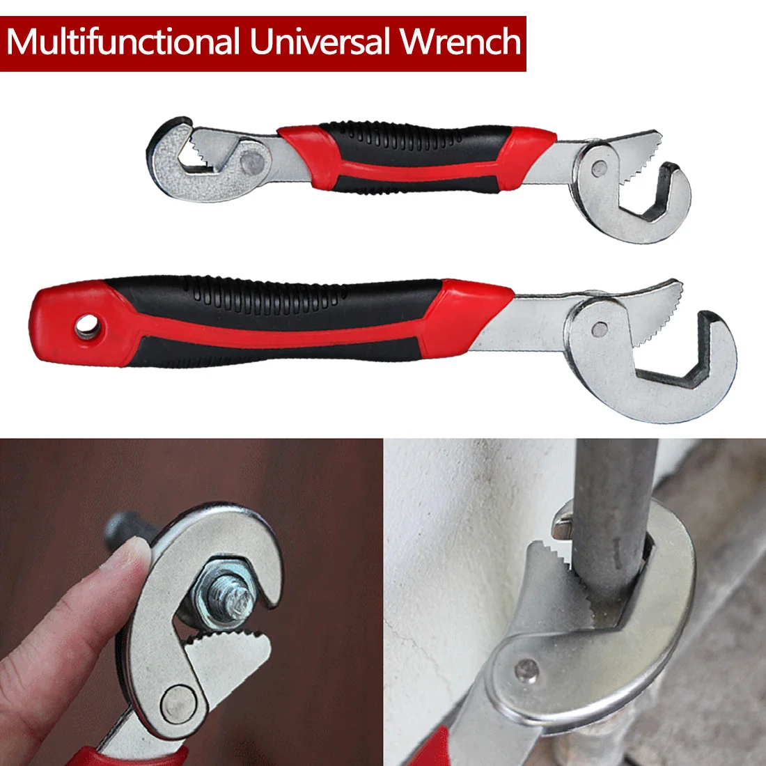 

Spanner Set 8-32mm Multi-function Wrench Universal key Quick Snap and Grip Adjustable Spanner Wrench For Nuts and Bolts