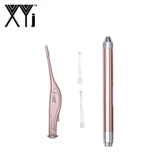 XYj 2 pçs/set Kit Conjunto de Ferramentas Cuidados Ear Cleaner Ear Wax Remover Earpick Pinça Cureta de Ouvido Colher de Cera com LED lanterna de Luz(China)