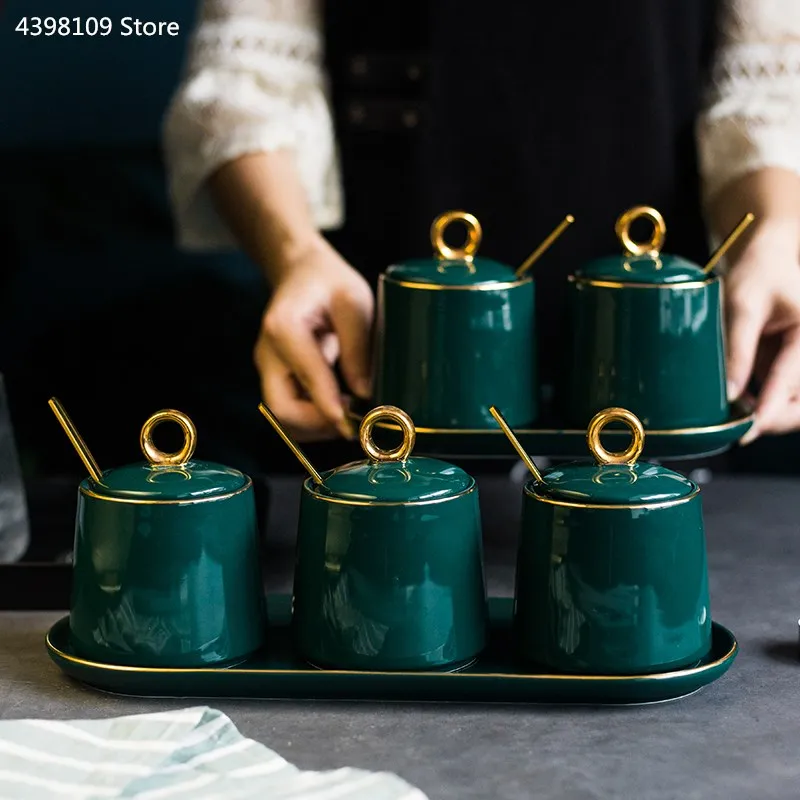 Home kitchen seasoning tools Nordic light luxury ceramic seasoning pot salt pepper bottle sugar bowl kitchen cruet
Home kitchen seasoning tools Nordic light luxury ceramic seasoning pot salt pepper bottle sugar bowl kitchen cruet