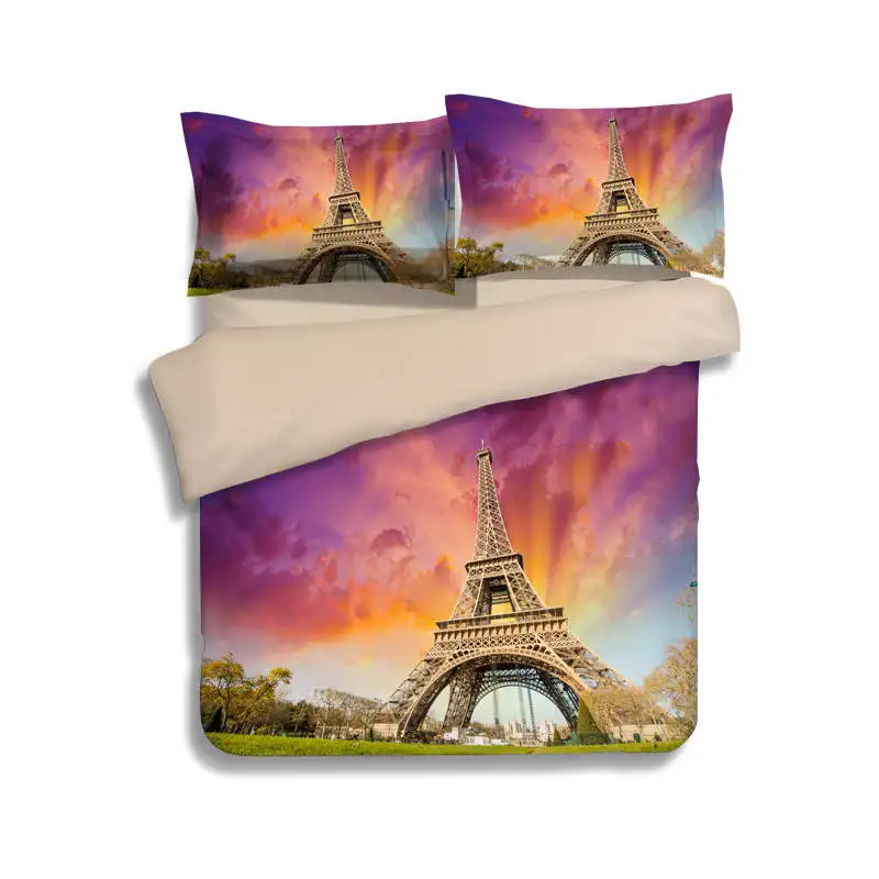 3d Paris Eiffel Tower Scenery Printed Bedding Sets Single Twin Full Queen King Size Quilt/Duvet Cover 3pc Bed Linens Purple Girl
3d Paris Eiffel Tower Scenery Printed Bedding Sets Single Twin Full Queen King Size Quilt/Duvet Cover 3pc Bed Linens Purple Girl
