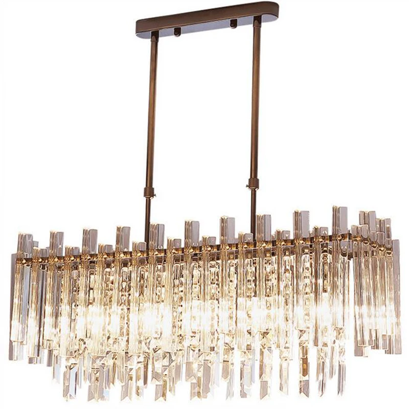 Modern Crystal Chandelier For Dining Room Rectangle Home Decoration LED Lighting Crystal Chandeliers Manggic illumination
Modern Crystal Chandelier For Dining Room Rectangle Home Decoration LED Lighting Crystal Chandeliers Manggic illumination