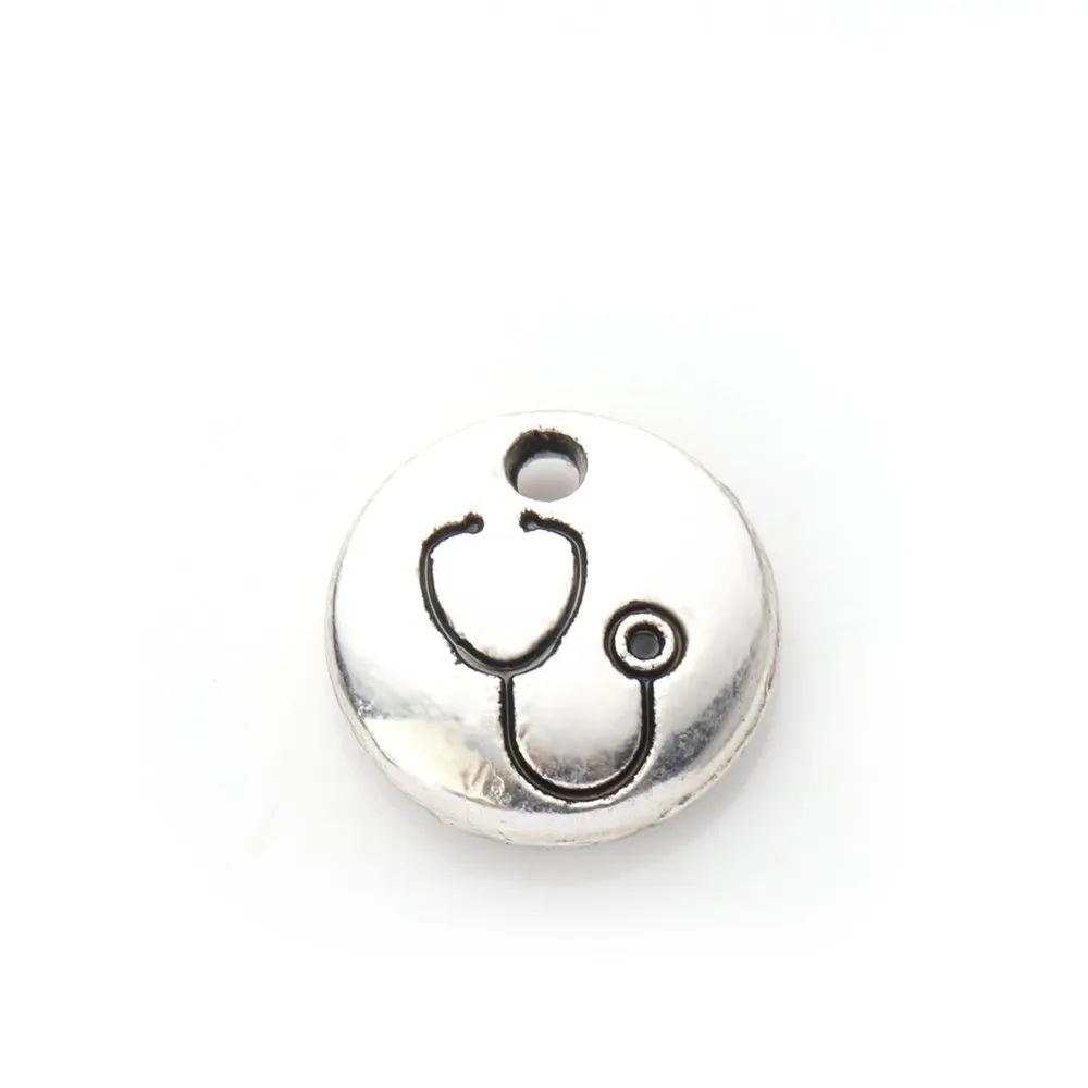 Jewelry Making Diy Handmade Craft Charms 10pcs/lot Antique Silver Color 12x12mm Stethoscope Tag Pendant
Jewelry Making Diy Handmade Craft Charms 10pcs/lot Antique Silver Color 12x12mm Stethoscope Tag Pendant