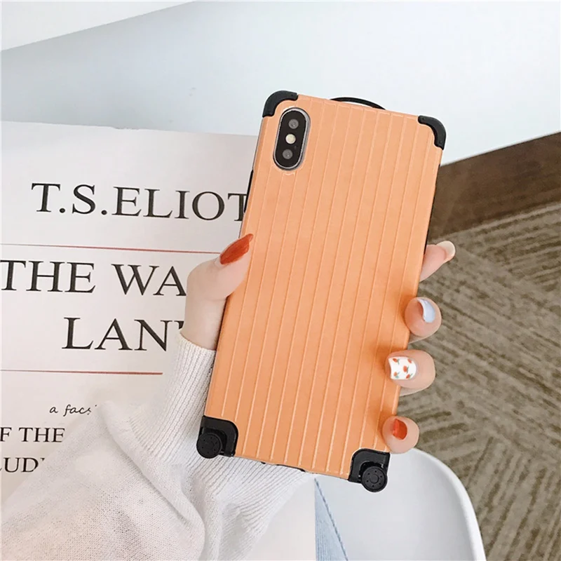 Simple candy color suitcase anti-all-inclusive anti-fall soft shell for iphone XS Max XS XR X 6 6S 7 8Plus
Simple candy color suitcase anti-all-inclusive anti-fall soft shell for iphone XS Max XS XR X 6 6S 7 8Plus