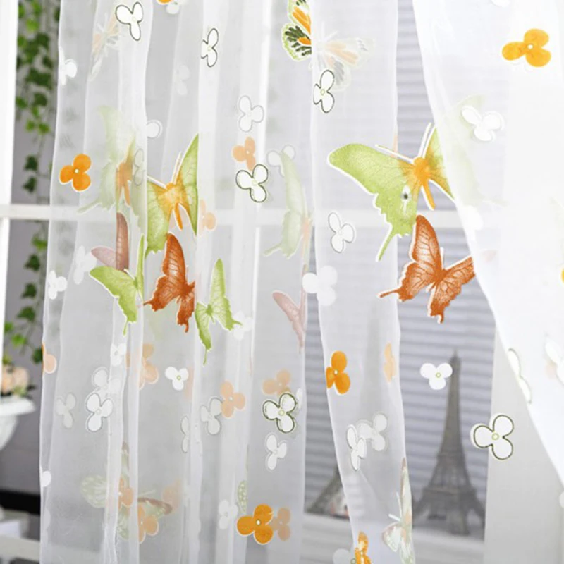Beautiful Butterfly Print Sheer Curtain Panel Window Balcony Tulle Room Divider Home
Beautiful Butterfly Print Sheer Curtain Panel Window Balcony Tulle Room Divider Home