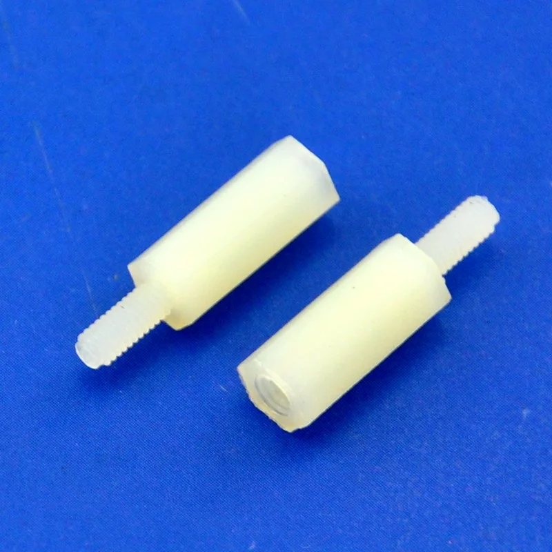 (100 pcs/lot ) 12mm/0.47" Nylon M2.5 Threaded Hex Male-Female Standoff Spacer, Hexagonal.
(100 pcs/lot ) 12mm/0.47" Nylon M2.5 Threaded Hex Male-Female Standoff Spacer, Hexagonal.