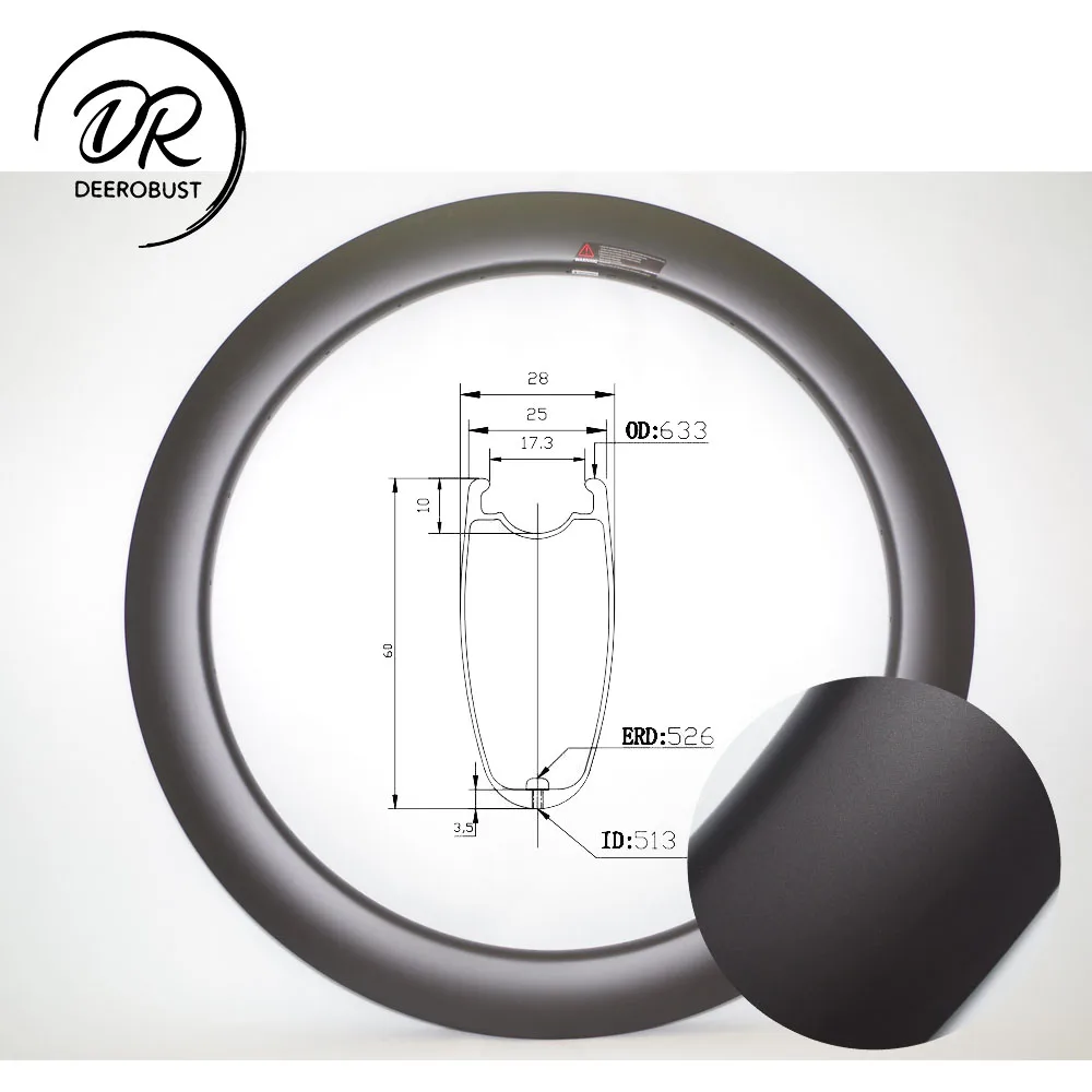 500g Tubeless ready 700c 60mm x 25mm Clincher Road Disc Carbon Bike Rims Bicycle Rim Wheel UD Matte Glossy 20 24 28 32 Holes
500g Tubeless ready 700c 60mm x 25mm Clincher Road Disc Carbon Bike Rims Bicycle Rim Wheel UD Matte Glossy 20 24 28 32 Holes