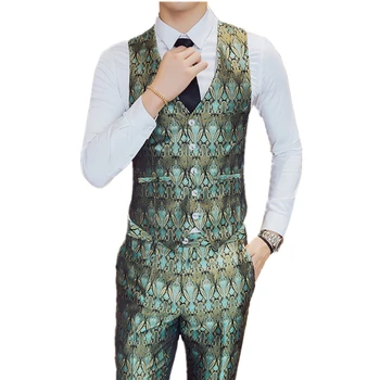 Autumn luxury mens suit vest and trousers suit high quality pants men vest wedding party costume Can be sold separately
Autumn luxury mens suit vest and trousers suit high quality pants men vest wedding party costume Can be sold separately