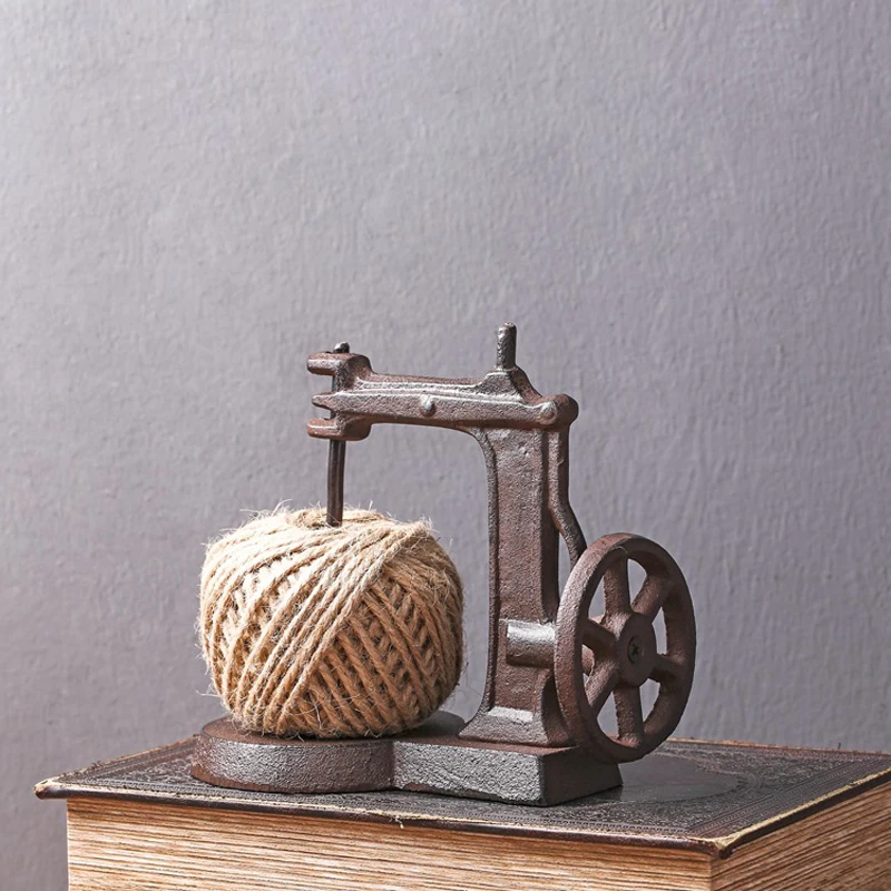 Antique Rustic Finish Handmade Home Tabletop Decor Cast Iron Sewing Machine With Hemp Rope Roll Figurines Model
Antique Rustic Finish Handmade Home Tabletop Decor Cast Iron Sewing Machine With Hemp Rope Roll Figurines Model