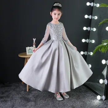 2019Spring Elegant Children Girls Long Sleeves Birthday Evening Party Princess Lace Dress Teens Kids Fashion Host Piano Dress
2019Spring Elegant Children Girls Long Sleeves Birthday Evening Party Princess Lace Dress Teens Kids Fashion Host Piano Dress