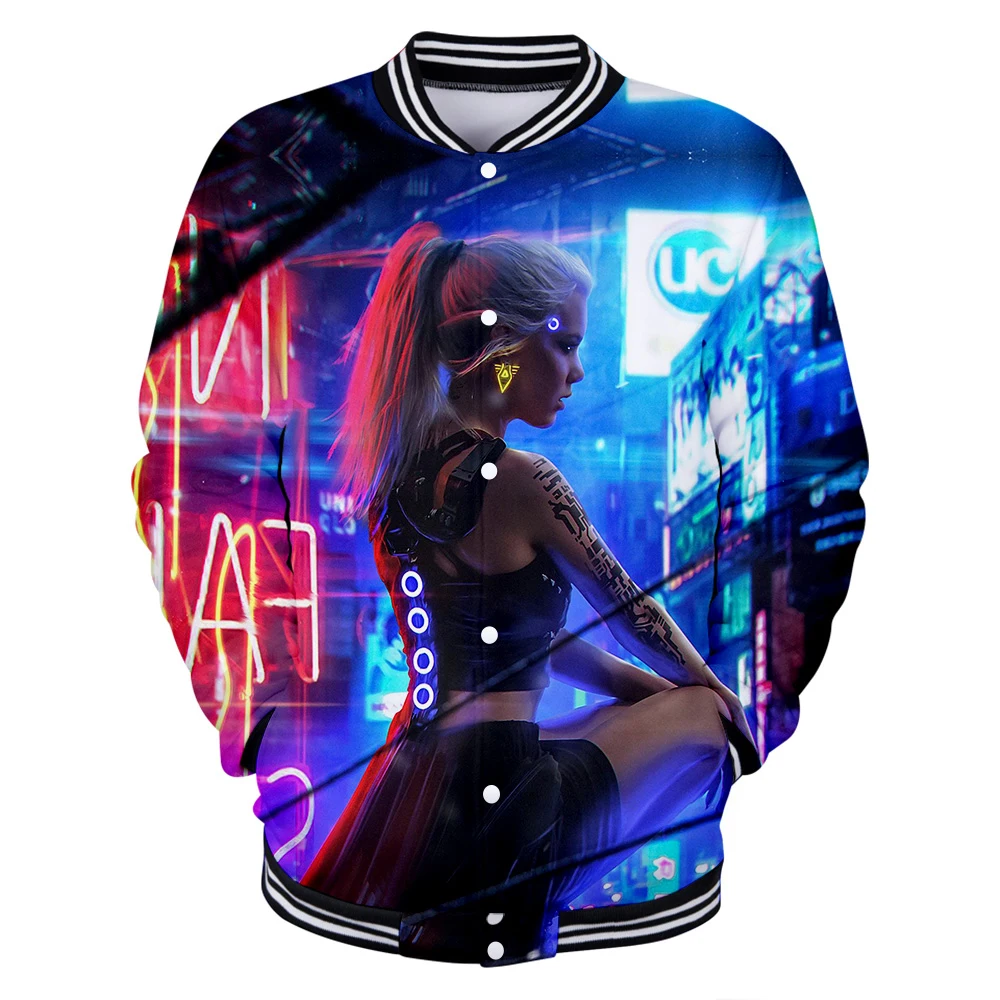 Cyberpunk 2077 3D Full print Men's Jackets Fashion Cyberpunk 2077 Baseball Jacket Coat XXS-4XL
Cyberpunk 2077 3D Full print Men's Jackets Fashion Cyberpunk 2077 Baseball Jacket Coat XXS-4XL