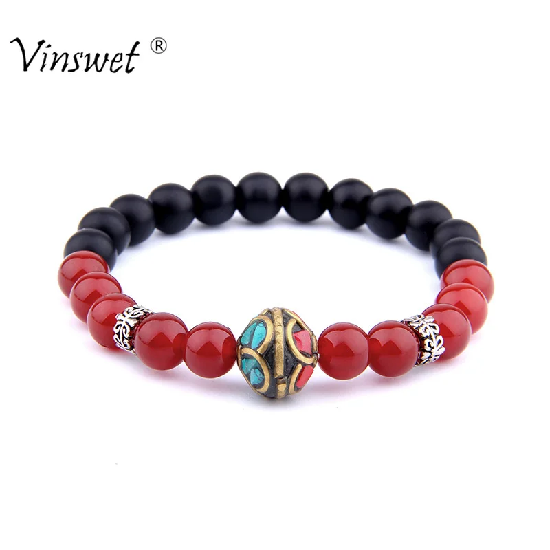 Natural Stone Bracelets Women Charms Red Agates Beads Elastic Bracelets for Women Men Fashion Cloisonne Beads Jewelry
Natural Stone Bracelets Women Charms Red Agates Beads Elastic Bracelets for Women Men Fashion Cloisonne Beads Jewelry