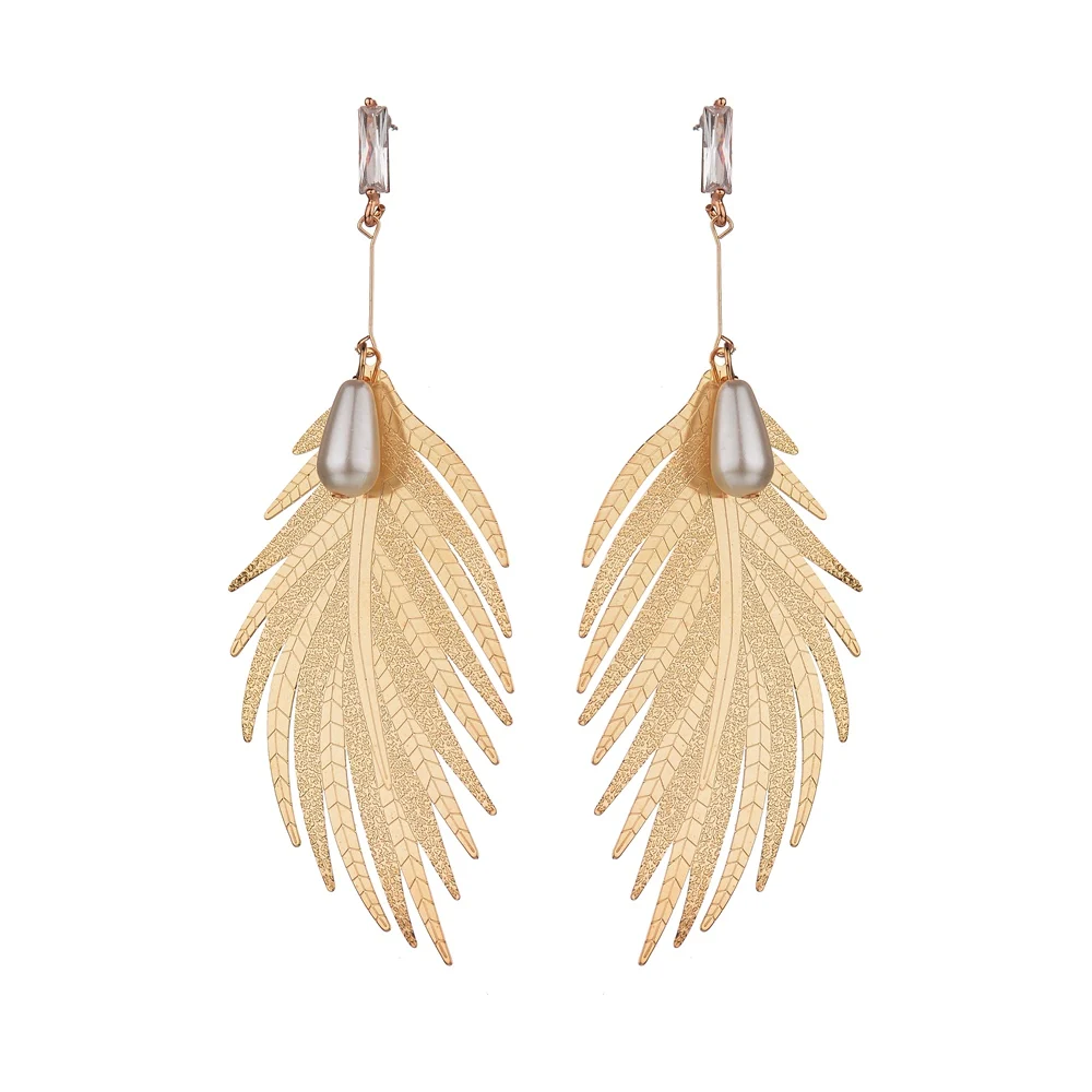 MissCyCy Bohemian Alloy Feather Long Earrings for Women Imitation Pearl Earrings Fashion Jewelry Accessories
MissCyCy Bohemian Alloy Feather Long Earrings for Women Imitation Pearl Earrings Fashion Jewelry Accessories