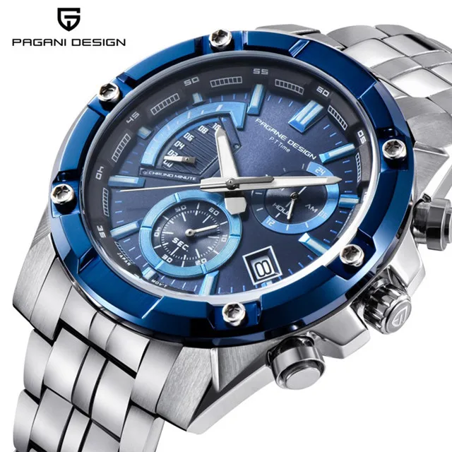 PAGANI DESIGN Luxury Brand Men's Watches Business Quartz Watch Stainless Steel Waterproof Sports Watch Clock Relogio Masculino
PAGANI DESIGN Luxury Brand Men's Watches Business Quartz Watch Stainless Steel Waterproof Sports Watch Clock Relogio Masculino