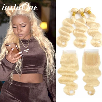 4Pcs/Lot 613 Blonde Hair Bundles With Closure Brazilian Body Wave 08-26 Inch 100% Human Hair Bundles 613 Remy Hair Extension
4Pcs/Lot 613 Blonde Hair Bundles With Closure Brazilian Body Wave 08-26 Inch 100% Human Hair Bundles 613 Remy Hair Extension