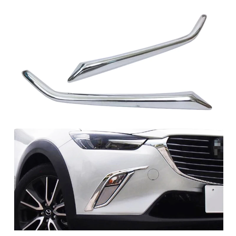 ABS Chrome Front Bottom Foglight Eyelids Cover Fog Light Brow Eyebrow Strip Bumper Accessories Trim For Mazda CX3 CX-3 2015-2018
ABS Chrome Front Bottom Foglight Eyelids Cover Fog Light Brow Eyebrow Strip Bumper Accessories Trim For Mazda CX3 CX-3 2015-2018