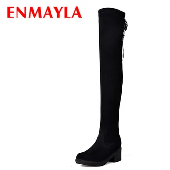 ENMAYLA Riding Boots Black Shoes Woman Lace Charms Zipper Over-the-knee Boots High Heels Round Toe Winter Boots Platform Shoes
ENMAYLA Riding Boots Black Shoes Woman Lace Charms Zipper Over-the-knee Boots High Heels Round Toe Winter Boots Platform Shoes