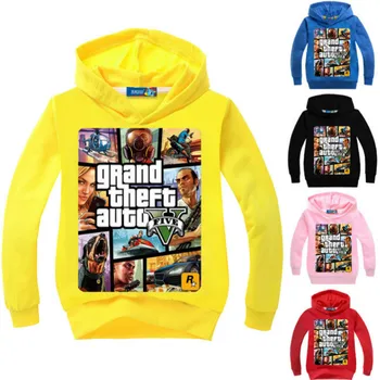 2018 GTA5 Boys Sweatshirts Children Cotton Cartoon Long Sleeve T-Shirts Baby Girls Kids Hooded Outerwear Casual Child Costume
2018 GTA5 Boys Sweatshirts Children Cotton Cartoon Long Sleeve T-Shirts Baby Girls Kids Hooded Outerwear Casual Child Costume