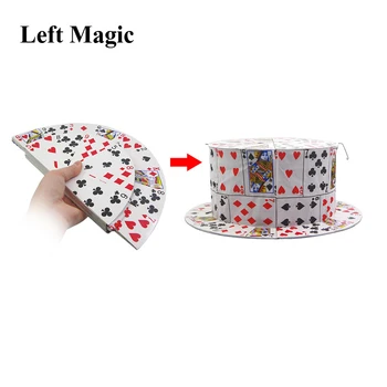 Folding Card Fan To Card Top Hat Magic Tricks Spring Stage Props Illusions Gimmick Tool Novelties Comedy Accessories
Folding Card Fan To Card Top Hat Magic Tricks Spring Stage Props Illusions Gimmick Tool Novelties Comedy Accessories