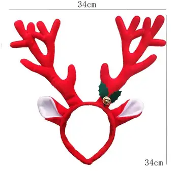 Christmas Decoration Deer Bell Large Antlers Christmas Head Hoop Buckle Xmas Party Suppliers Holiday Gifts
Christmas Decoration Deer Bell Large Antlers Christmas Head Hoop Buckle Xmas Party Suppliers Holiday Gifts