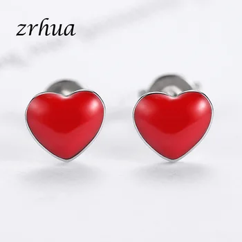 ZRHUA Authentic 925 Sterling Silver CZ Exquisite Heart Stud Earrings for Women Jewelry Valentine's Day Gift for Christmas
ZRHUA Authentic 925 Sterling Silver CZ Exquisite Heart Stud Earrings for Women Jewelry Valentine's Day Gift for Christmas