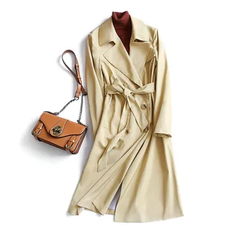 Shuchan Female Windbreaker Women's coat Long Trench Coat Office Lady Double Breasted Belt Slim Casaco Feminino Long Trench
Shuchan Female Windbreaker Women's coat Long Trench Coat Office Lady Double Breasted Belt Slim Casaco Feminino Long Trench