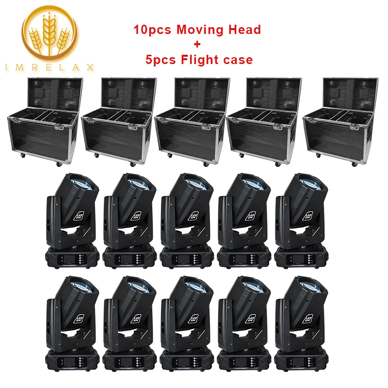 IMRELAX New Power 10PCS 80W LED Beam Moving Head Light Beam Disco Light DJ Stage Moving Head Light With Flight Case Package
IMRELAX New Power 10PCS 80W LED Beam Moving Head Light Beam Disco Light DJ Stage Moving Head Light With Flight Case Package