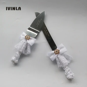 1Set/Lot Customized White Lace Wedding Cake Server Gift Set Cake Server Knife Set with Rhinestone for Wedding Decoration
1Set/Lot Customized White Lace Wedding Cake Server Gift Set Cake Server Knife Set with Rhinestone for Wedding Decoration