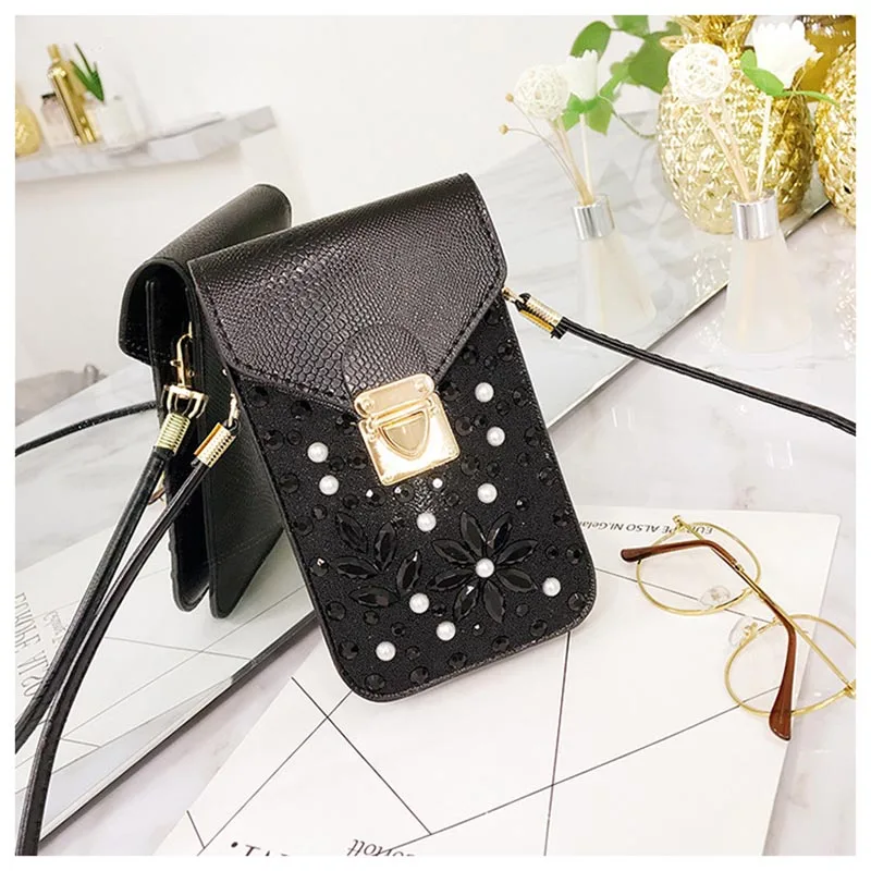 Women Shoulder Bag PU Leather Crystal Satchel Lady Handbag Phone Pouch Messenger Bags LT88
Women Shoulder Bag PU Leather Crystal Satchel Lady Handbag Phone Pouch Messenger Bags LT88