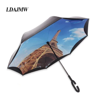 LDAJMW Double Layer Reverse Umbrella Open/close Narrowest C-Shaped Free Hand Graphic Windproof Long Umbrella Car Umbrella
LDAJMW Double Layer Reverse Umbrella Open/close Narrowest C-Shaped Free Hand Graphic Windproof Long Umbrella Car Umbrella