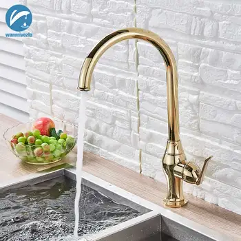 Gold Kitchen Faucet Deck Mounted Bathroom Basin Faucet Cold Hot Water Tap 360 Degree Rotation Spout Kitchen Mixer Tap With Cover
Gold Kitchen Faucet Deck Mounted Bathroom Basin Faucet Cold Hot Water Tap 360 Degree Rotation Spout Kitchen Mixer Tap With Cover